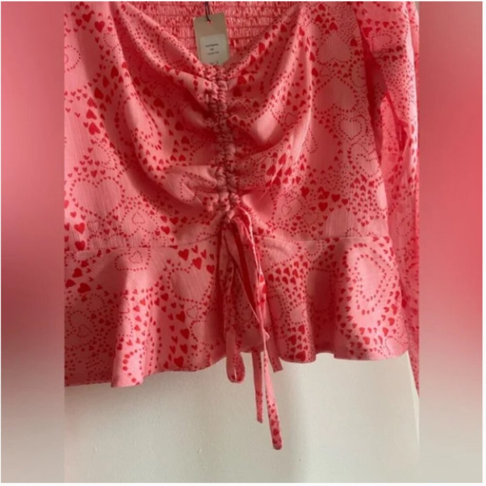 BCBGeneration Split Neck Blouse M NWT - image 7